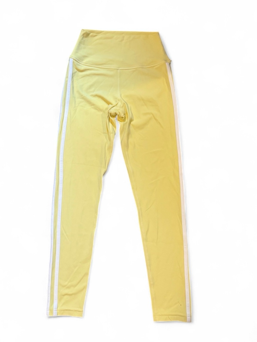 Splits59 Yellow Leggings with White Side Stripes
